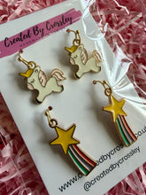 Load image into Gallery viewer, Unicorn Star Earring Duo