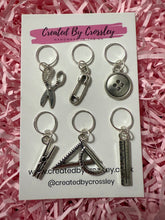 Load image into Gallery viewer, Crafty Tools Charms Stitch Markers Set