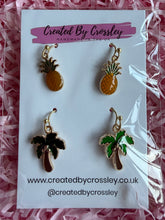 Load image into Gallery viewer, Pineapple Tree Earring Duo