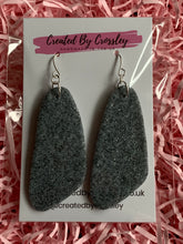 Load image into Gallery viewer, Sparkle Granite Grey Clay Earrings and Necklace