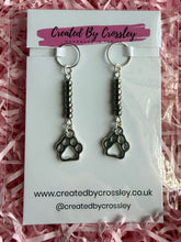 Load image into Gallery viewer, Paw Print Hearing Aid Charms