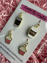 Load image into Gallery viewer, Coffee and Cake Earring Duo