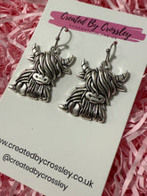 Load image into Gallery viewer, Highland Cow Charm Earrings