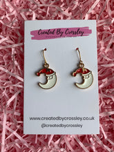 Load image into Gallery viewer, Santa Moon Charm Earrings