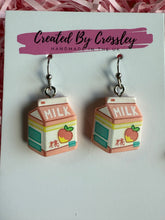 Load image into Gallery viewer, Peach Milk Charm Earrings