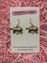 Load image into Gallery viewer, Colourful Love Heart Charm Earrings