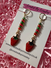Load image into Gallery viewer, Strawberry Hearing Aid Charms