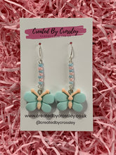 Load image into Gallery viewer, Beaded Butterfly Earrings