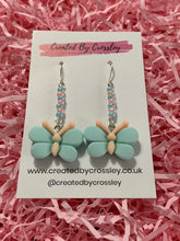 Load image into Gallery viewer, Beaded Butterfly Earrings