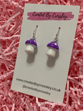 Load image into Gallery viewer, Mushroom Charm Earrings