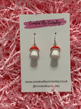 Load image into Gallery viewer, Mushroom Charm Earrings