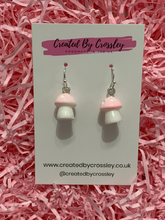 Load image into Gallery viewer, Mushroom Charm Earrings