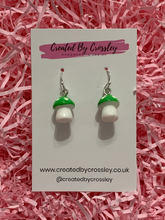 Load image into Gallery viewer, Mushroom Charm Earrings