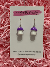 Load image into Gallery viewer, Mushroom Charm Earrings