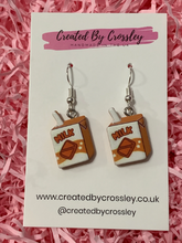 Load image into Gallery viewer, Chocolate Milk Charm Earrings
