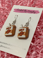 Load image into Gallery viewer, Chocolate Milk Charm Earrings