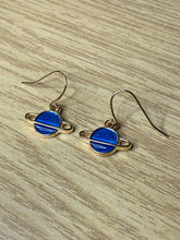 Load image into Gallery viewer, Colourful Space Planet Charm Earrings