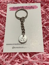 Load image into Gallery viewer, Silver Initial Keyring