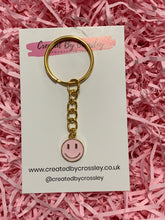 Load image into Gallery viewer, Smiley Colourful Charm Keyring