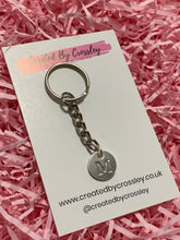 Load image into Gallery viewer, Silver Initial Keyring