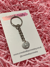 Load image into Gallery viewer, Silver Initial Keyring