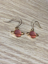 Load image into Gallery viewer, Colourful Space Planet Charm Earrings