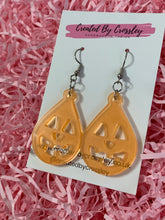 Load image into Gallery viewer, Pumpkin Teardrop Earrings