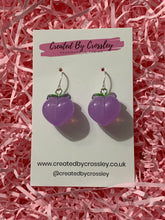 Load image into Gallery viewer, Colourful Peach Charm Earrings