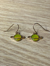Load image into Gallery viewer, Colourful Space Planet Charm Earrings