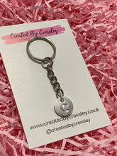 Load image into Gallery viewer, Silver Initial Keyring