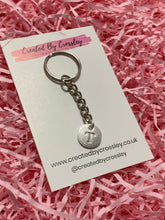 Load image into Gallery viewer, Silver Initial Keyring