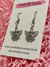 Load image into Gallery viewer, Detailed Angel Charm Earrings