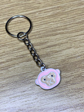 Load image into Gallery viewer, Pink Chimp Charm Keyring