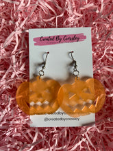 Load image into Gallery viewer, Orange Pumpkin Earrings