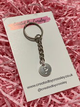 Load image into Gallery viewer, Silver Initial Keyring