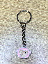 Load image into Gallery viewer, Pink Chimp Charm Keyring