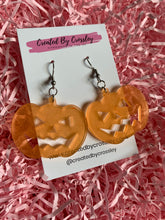 Load image into Gallery viewer, Orange Pumpkin Earrings