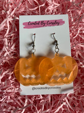 Load image into Gallery viewer, Orange Pumpkin Earrings