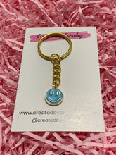 Load image into Gallery viewer, Smiley Colourful Charm Keyring