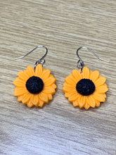 Load image into Gallery viewer, Yellow Sunflower Charm Earrings