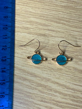 Load image into Gallery viewer, Colourful Space Planet Charm Earrings