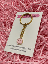 Load image into Gallery viewer, Smiley Colourful Charm Keyring