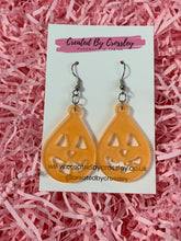 Load image into Gallery viewer, Pumpkin Teardrop Earrings