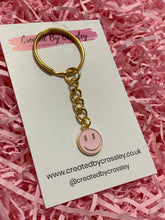 Load image into Gallery viewer, Smiley Colourful Charm Keyring