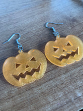 Load image into Gallery viewer, Orange Pumpkin Earrings