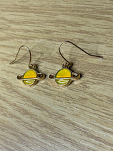 Load image into Gallery viewer, Colourful Space Planet Charm Earrings
