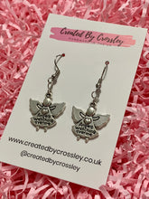 Load image into Gallery viewer, Detailed Angel Charm Earrings
