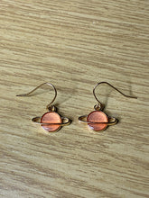 Load image into Gallery viewer, Colourful Space Planet Charm Earrings