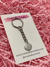 Load image into Gallery viewer, Silver Initial Keyring