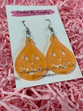 Load image into Gallery viewer, Pumpkin Teardrop Earrings